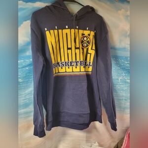 Denver Nuggets NWT NBA Blue Hoodie Mens Size Large
